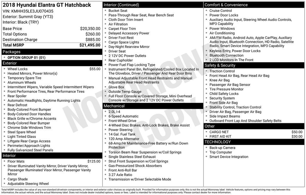 Used 2018 White Hyundai Base image 2