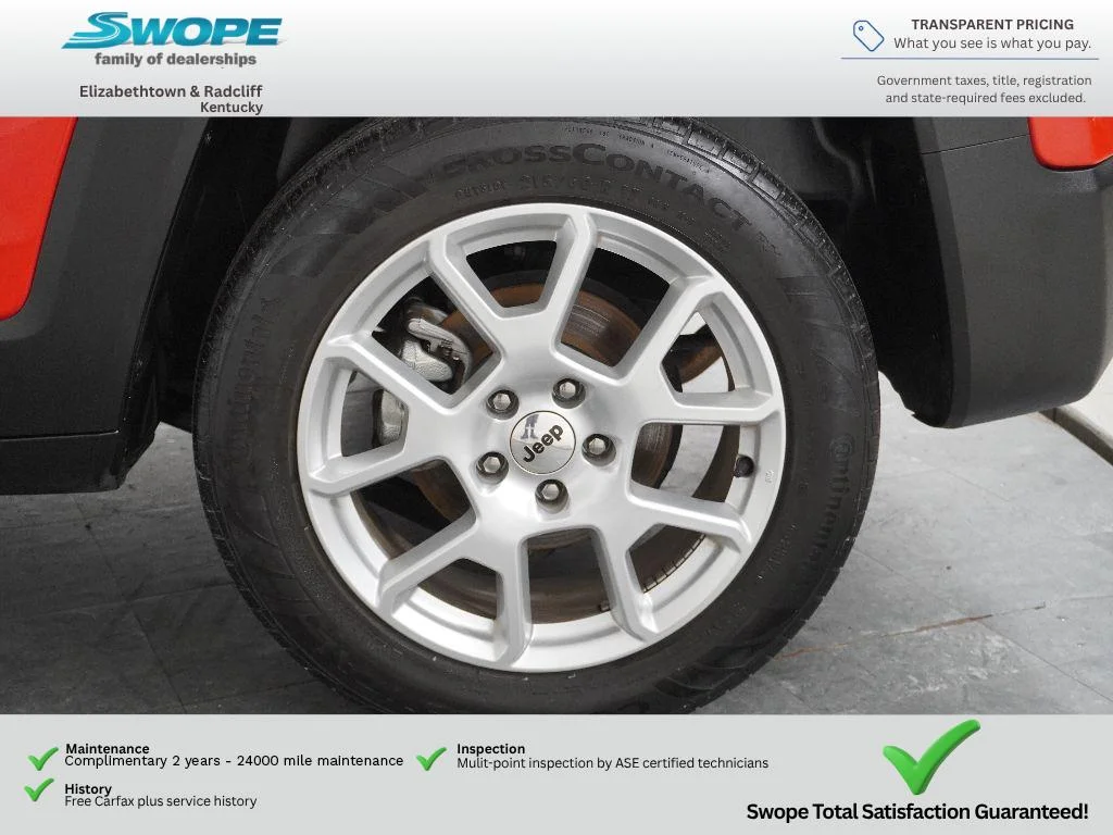 Used 2022 Colorado Red Clearcoat Jeep Sport image 29
