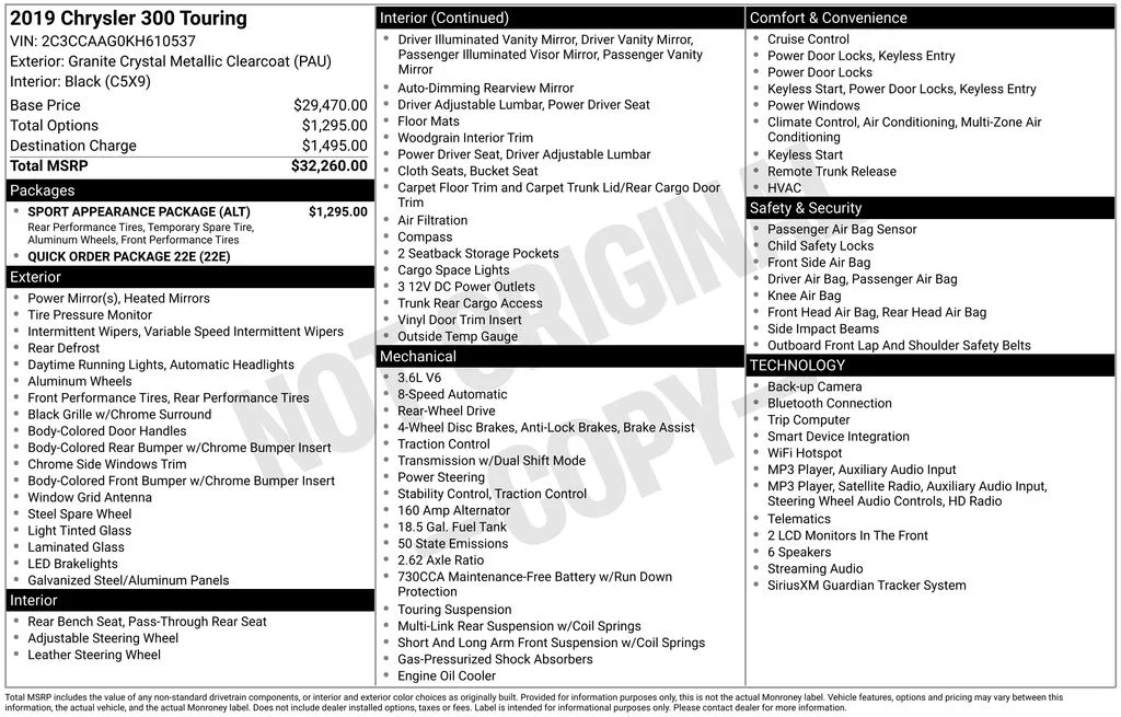 Used 2019 Gray Chrysler Touring image 5