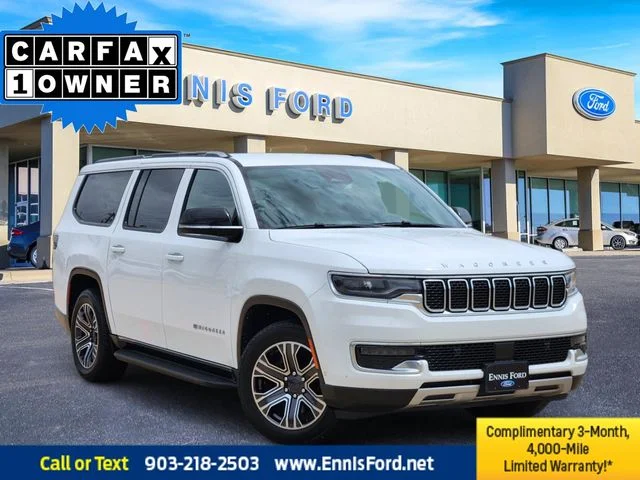 Used 2023 Bright White Clearcoat Jeep Series II image 1