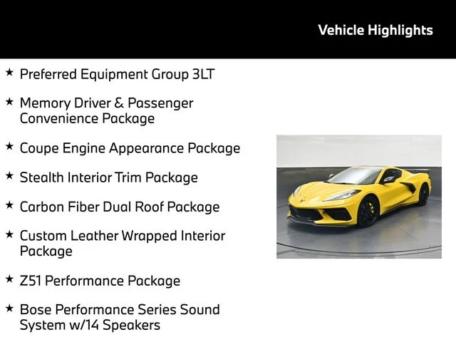 Used 2025 Yellow Chevrolet Stingray image 5