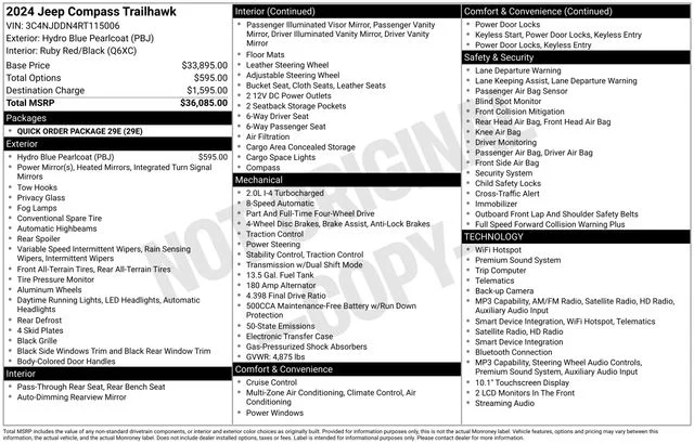 Used 2024 Blue Jeep Trailhawk image 10