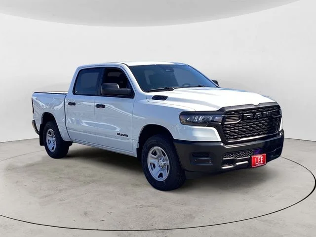 New 2026 Bright White Clearcoat Ram TRADESMAN CREW CAB 4X4 5
