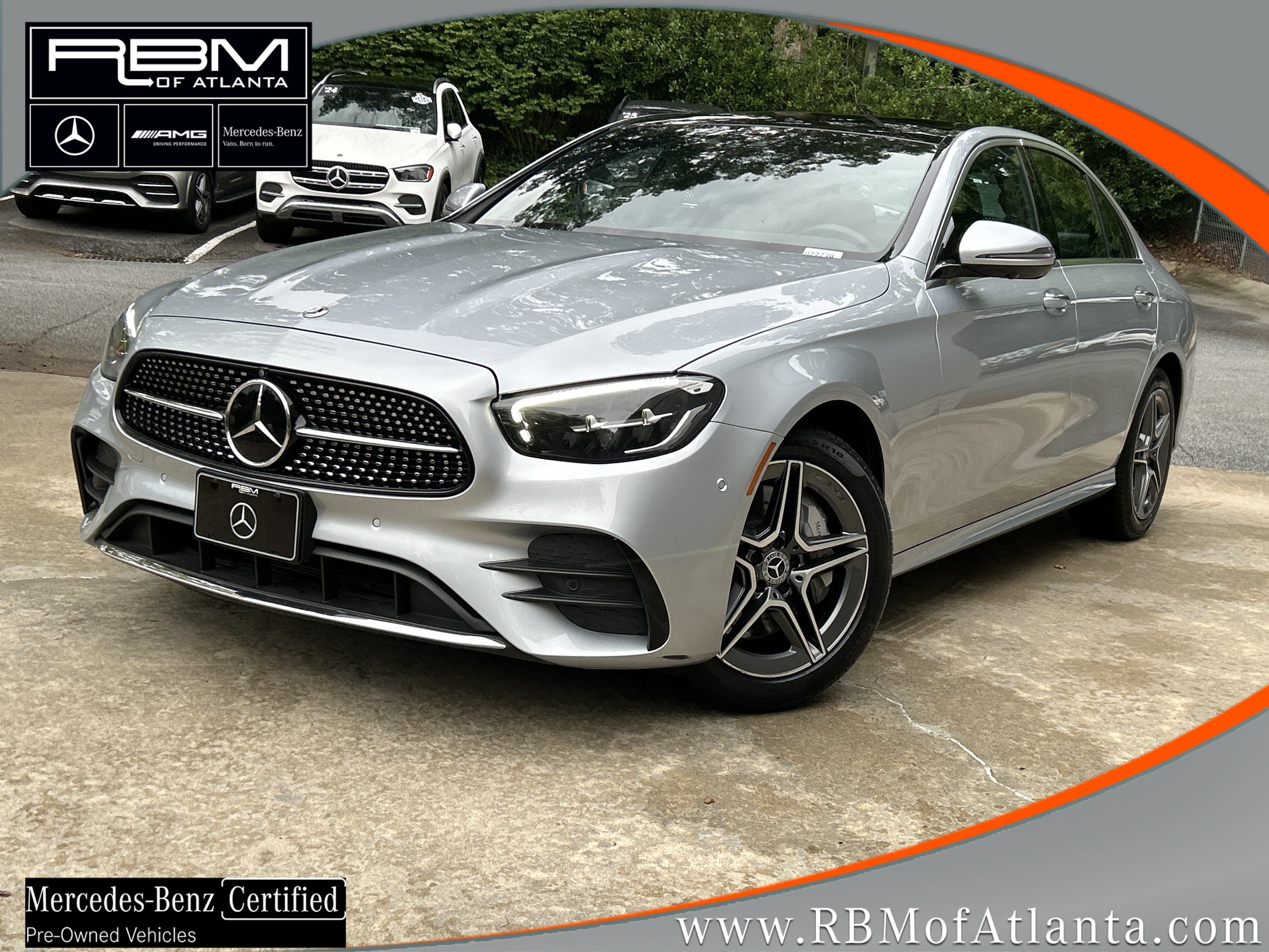 Certified Used 2023 Cirrus Silver Metallic Mercedes-Benz E 350 4MATIC® Sedan image 1