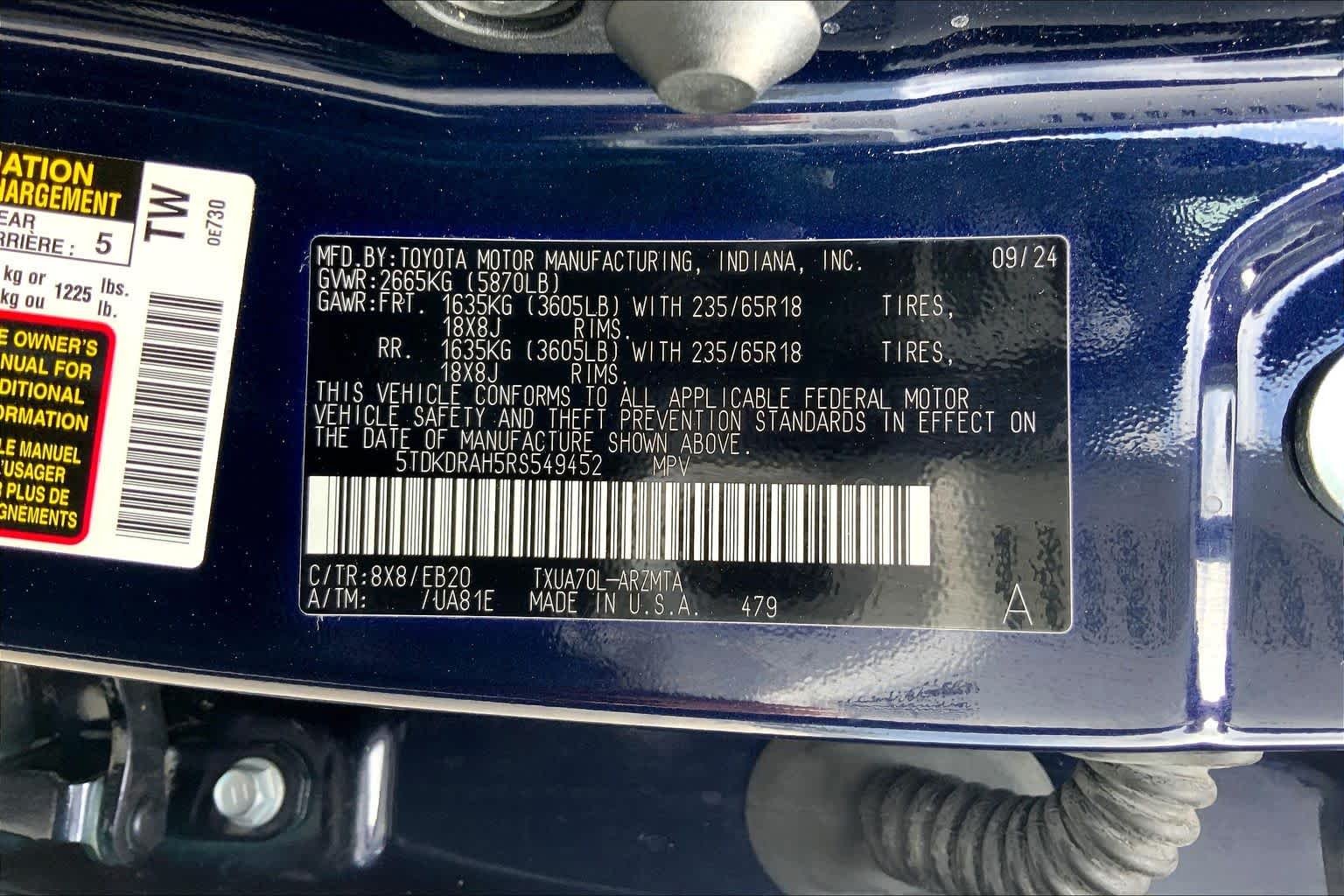 Used 2024 Blueprint Toyota XLE image 36
