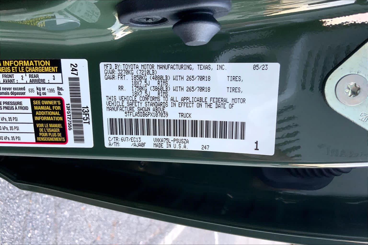 Used 2023 Army Green Toyota SR5 image 31