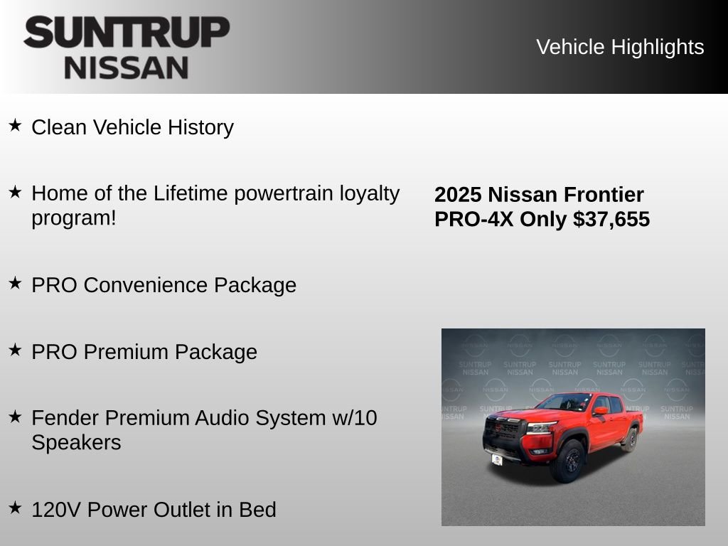 Used 2025 Orange Nissan PRO-4X image 8