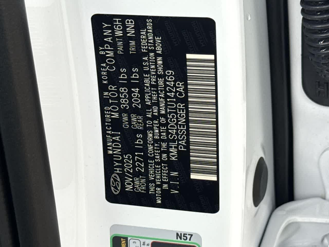 New 2026 Serenity White Hyundai SEL Sport Premium image 58