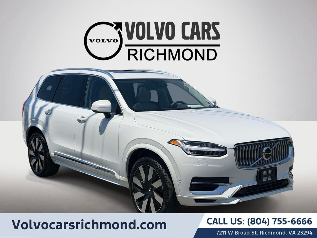 Used 2024 White Volvo T8 Plus Bright Theme 7 Passenger image 1