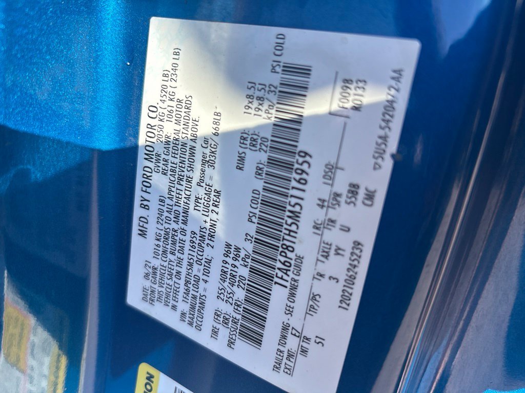 Used 2021 Blue Ford EcoBoost Premium image 9
