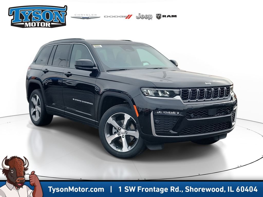 New 2026 Diamond Black Crystal Pearlcoat Jeep Limited image 1