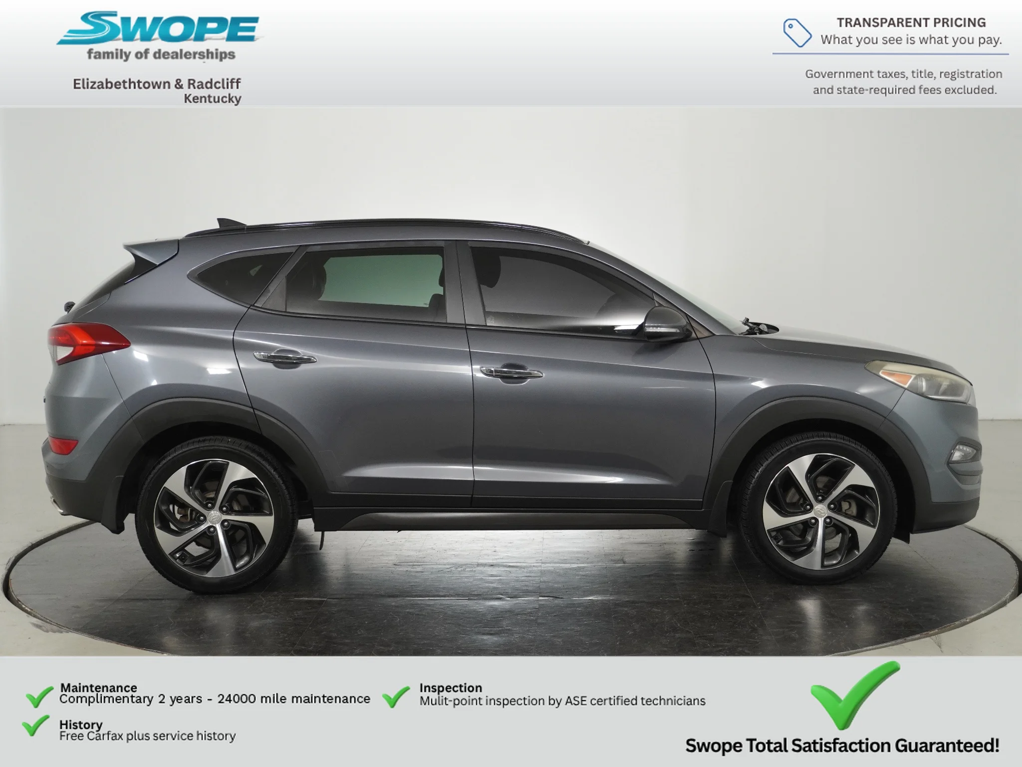 Used 2016 Coliseum Grey Hyundai Limited image 2