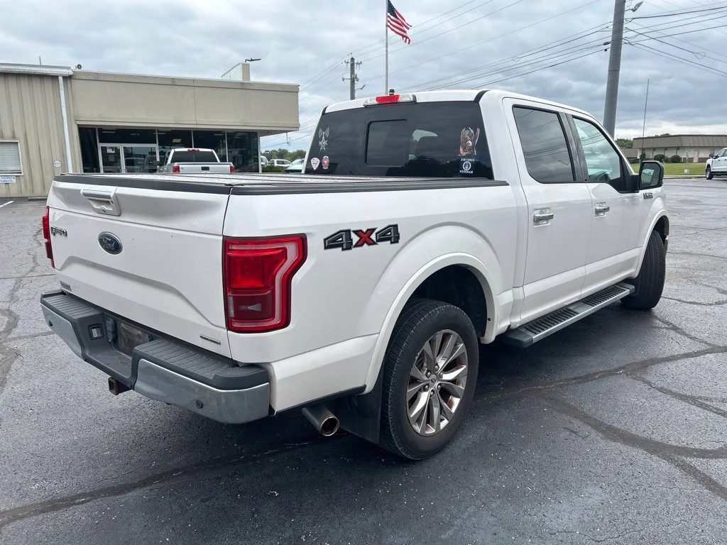 Used 2016 White Platinum Clearcoat Metallic Ford Lariat image 8