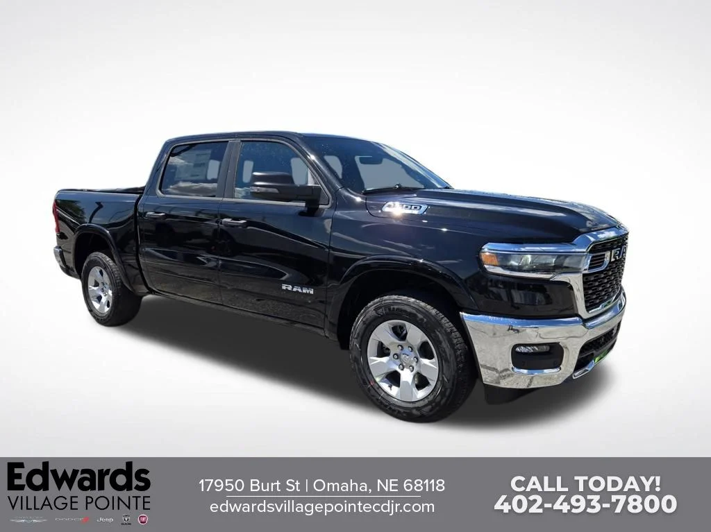 New 2026 Diamond Black Crystal Pearl-Coat Exterior Paint RAM Big Horn image 1