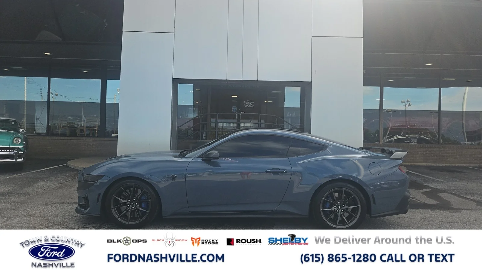 Used 2024 Blue Ford Dark Horse image 1