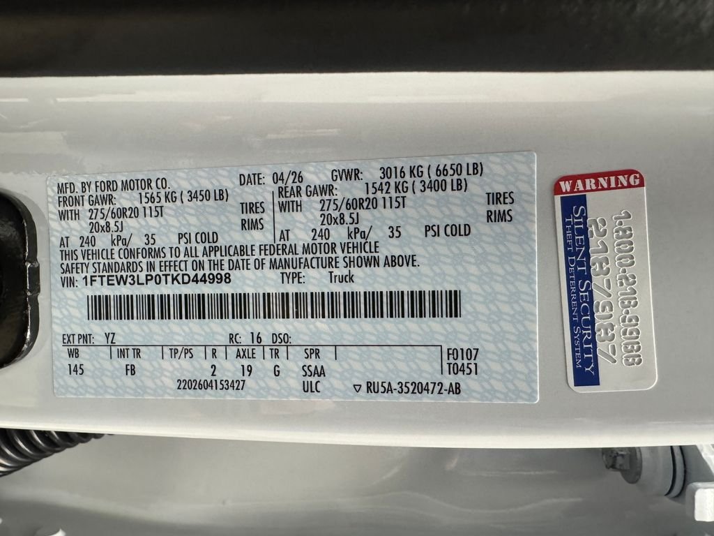 New 2026 White Ford XLT image 34
