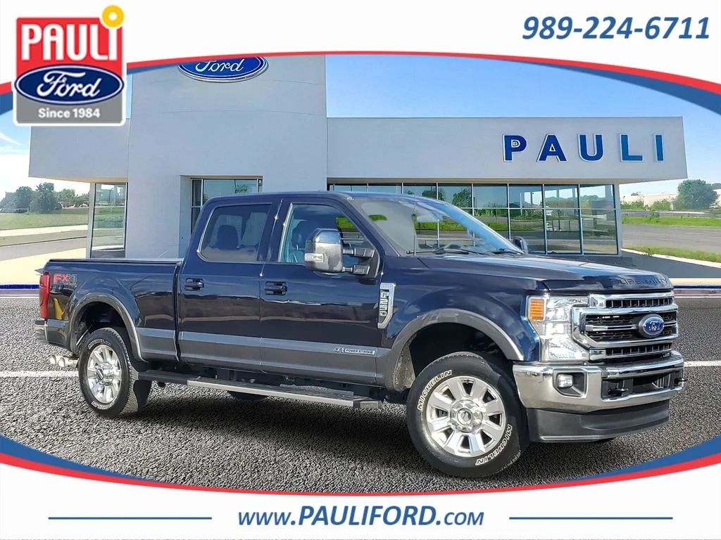 Certified Used 2022 Antimatter Blue Metallic Ford Lariat image 1