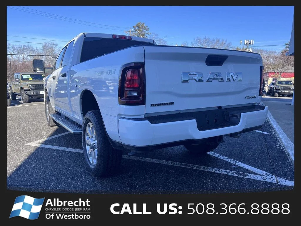 New 2026 Bright White Clear-Coat Exterior Paint RAM Big Horn image 3
