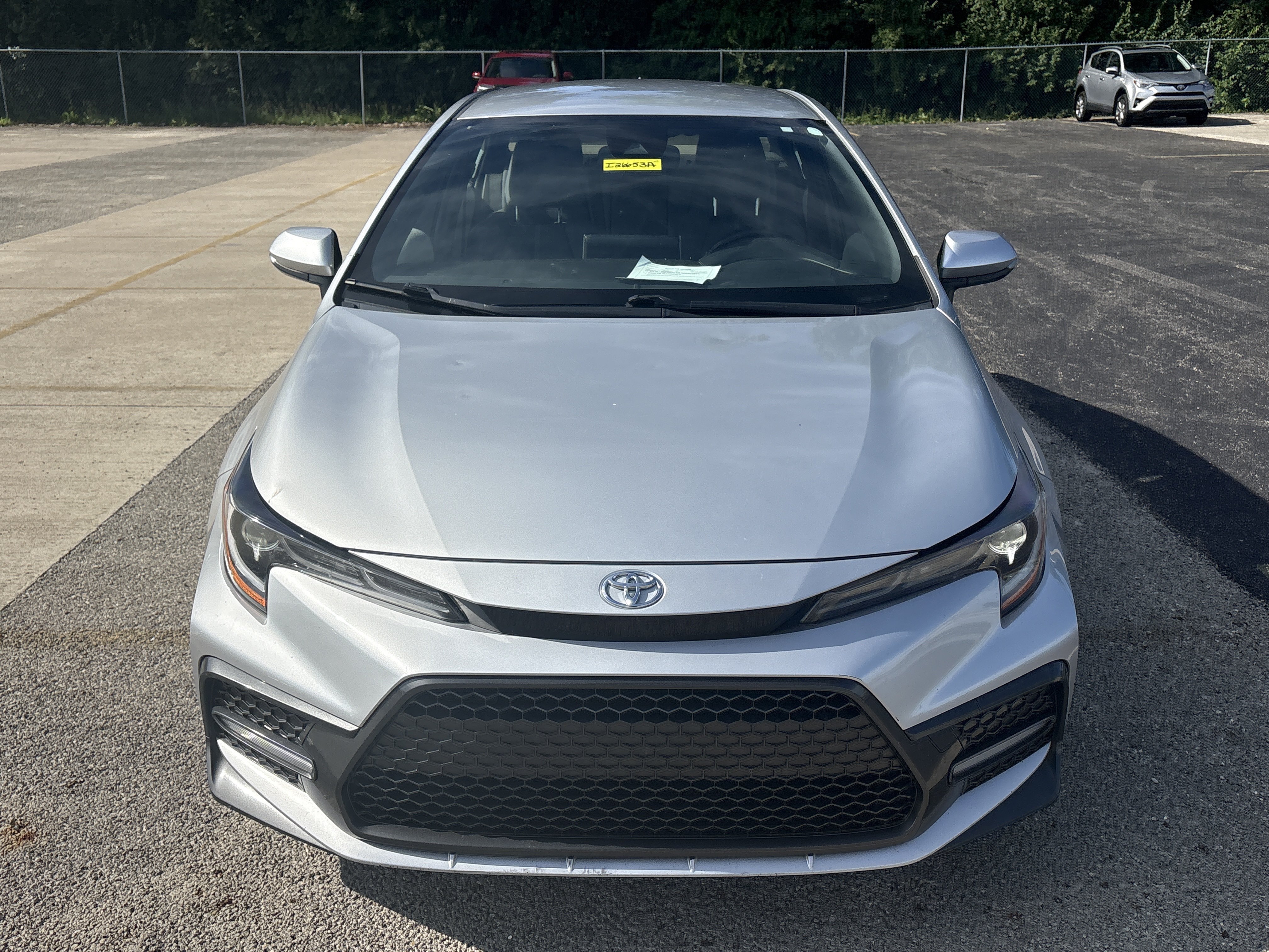 Used 2020 Classic Silver Metallic Toyota SE image 2