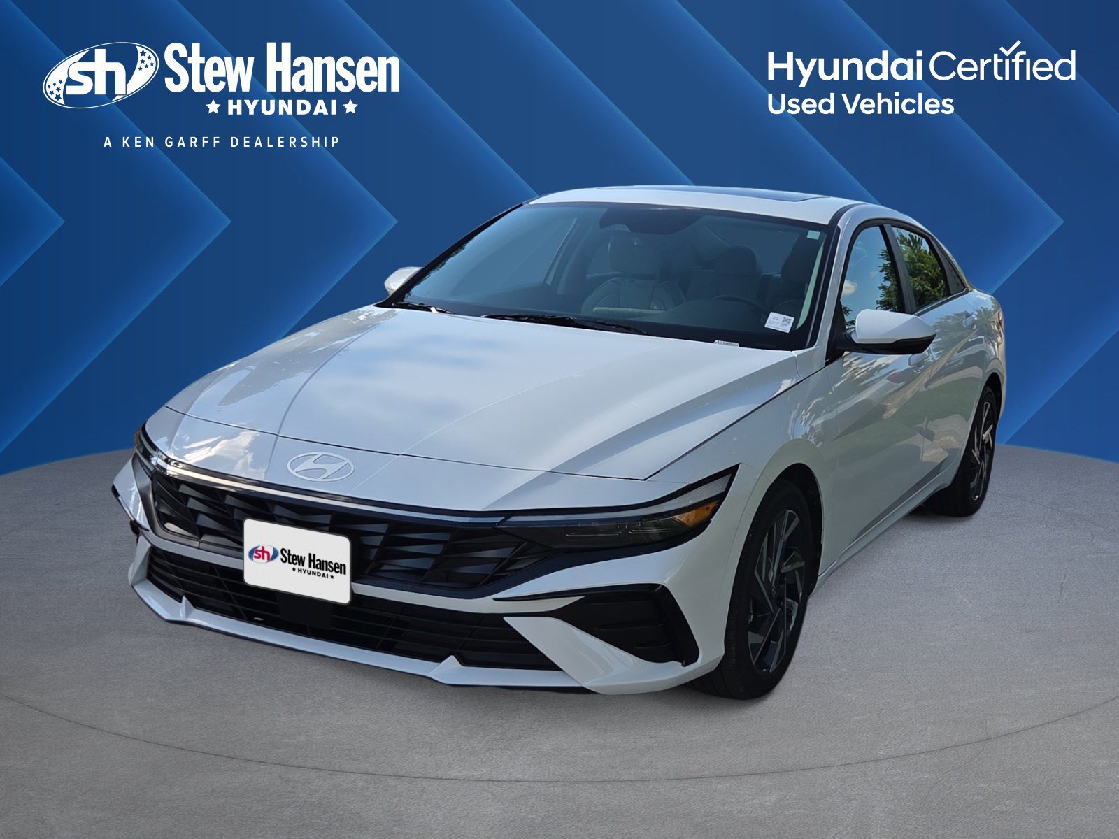 Certified Used 2025 Serenity White Hyundai Limited image 1