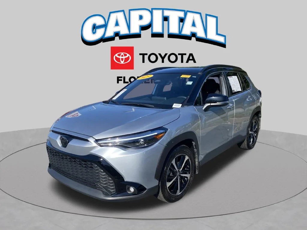 Used 2025 Silver Toyota Hybrid XSE image 2