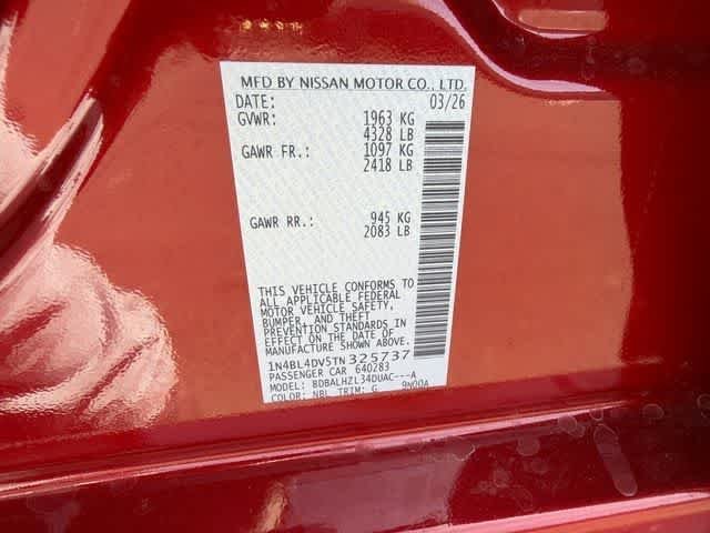 New 2026 Scarlet Ember Tintcoat Nissan SV Special Edition image 26
