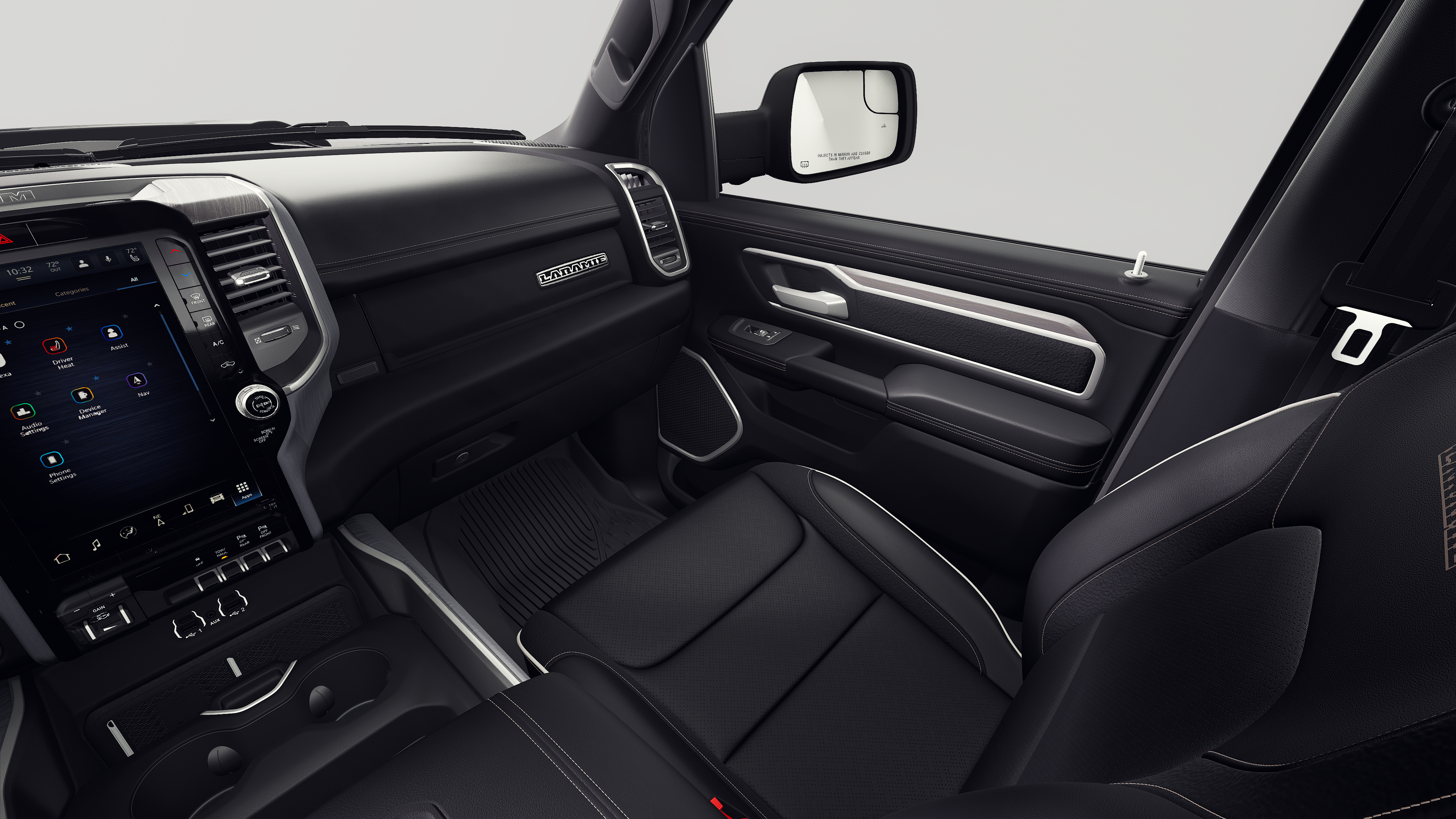 New 2027 Diamond Black Crystal Pearl-Coat Exterior Paint RAM LARAMIE image 7
