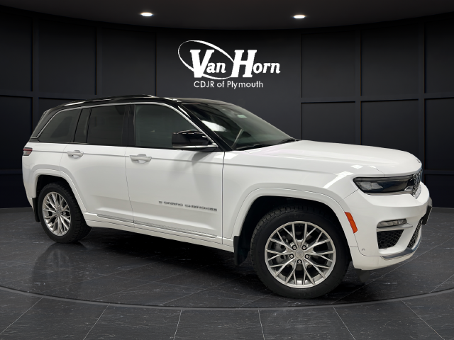 Used 2024 Bright White Clearcoat Jeep Summit image 1
