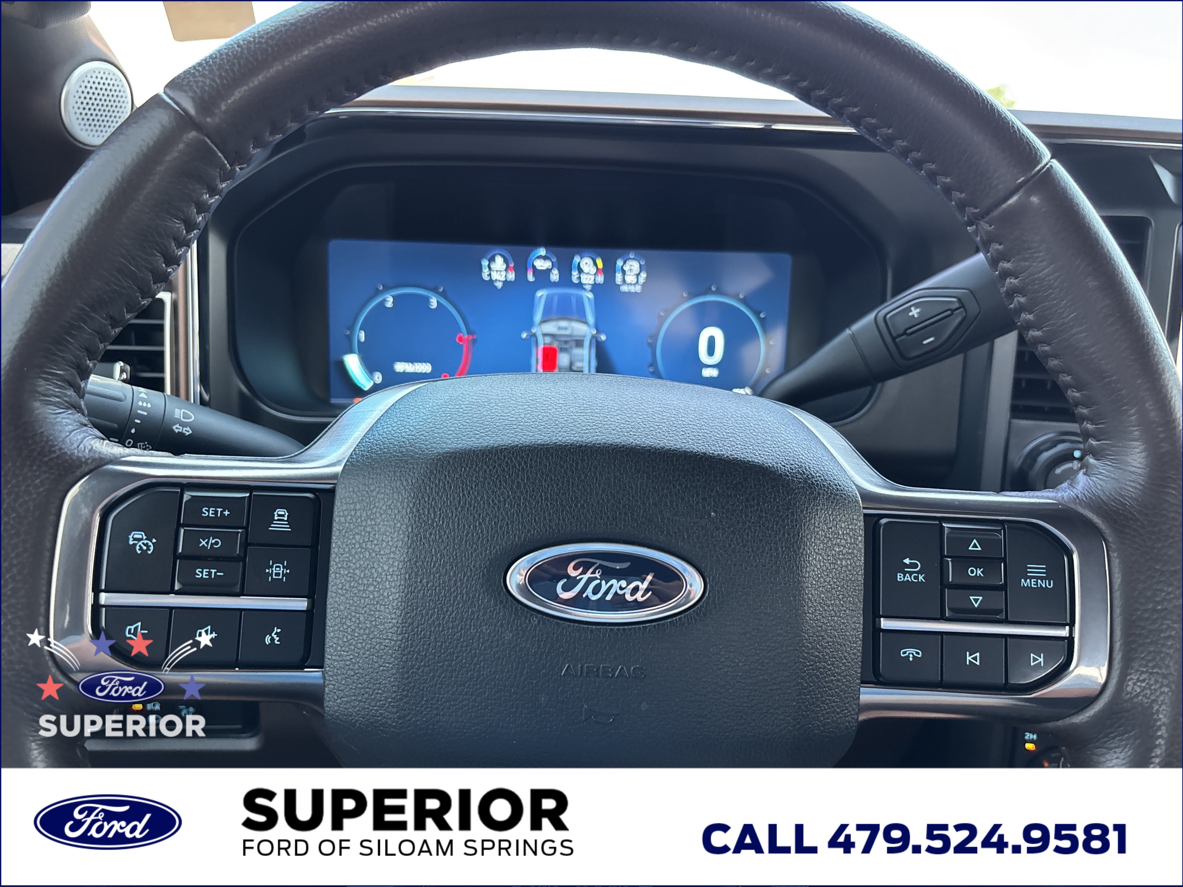 Used 2024 Antimatter Blue Metallic Ford King Ranch CrewCab 4WD image 36
