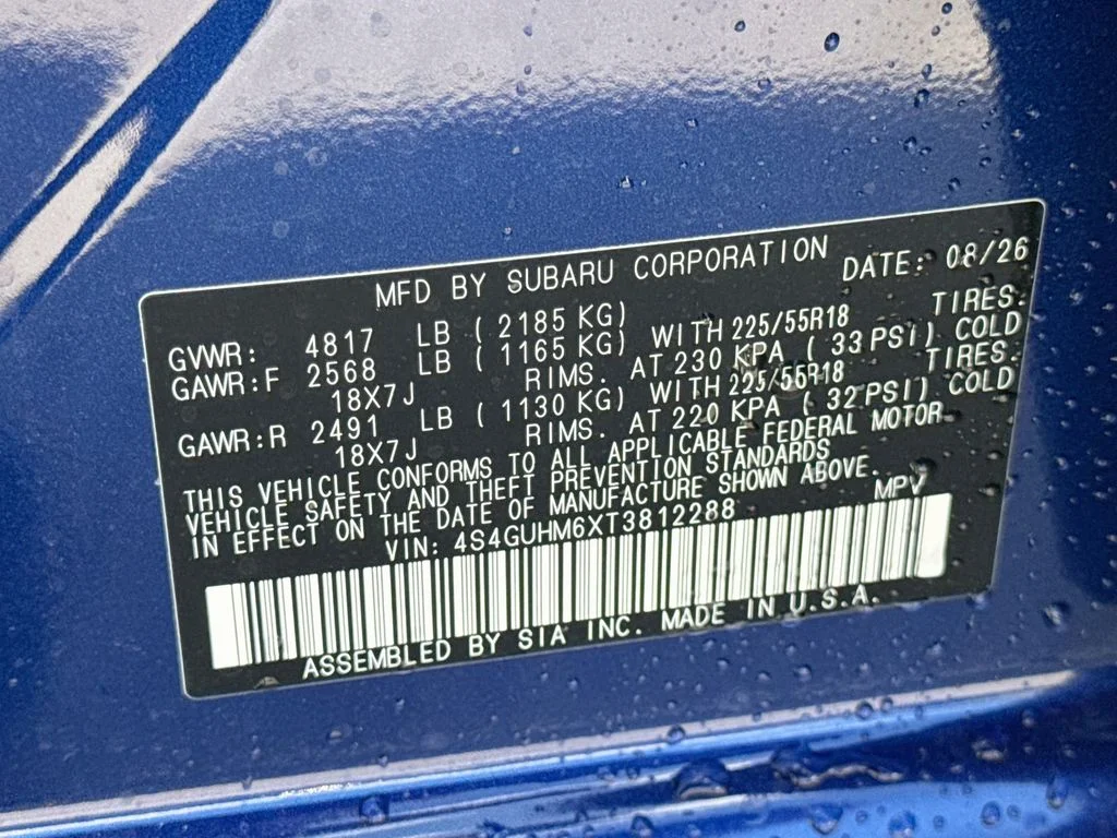 New 2026 Blue Subaru Limited image 40