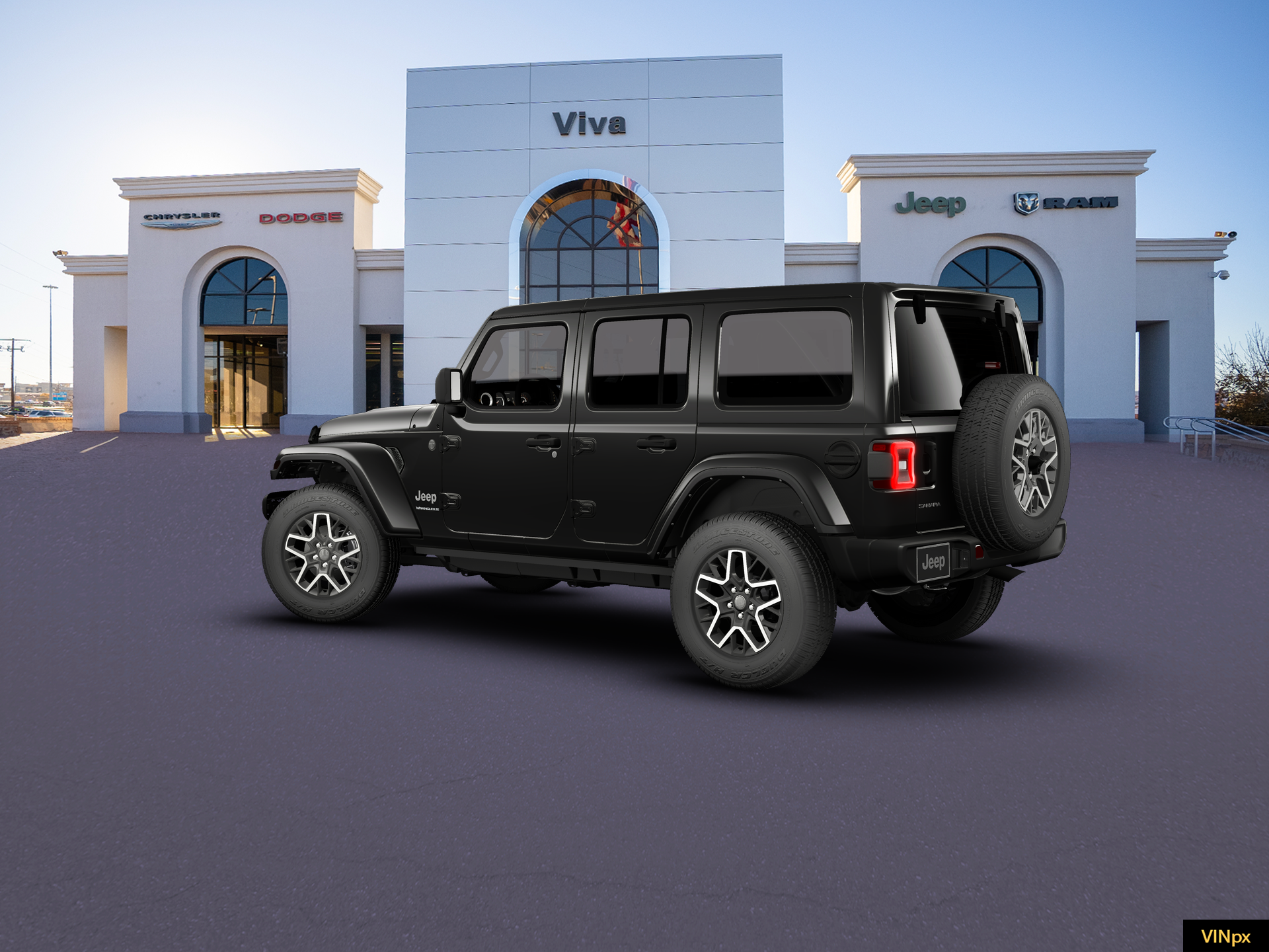 New 2026 Black Clear-Coat Exterior Paint Jeep Sahara image 4