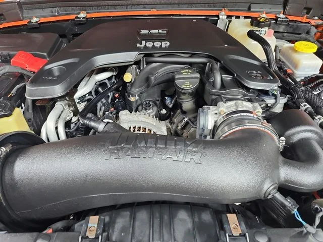 Used 2018 Orange Jeep Unlimited Sahara image 20