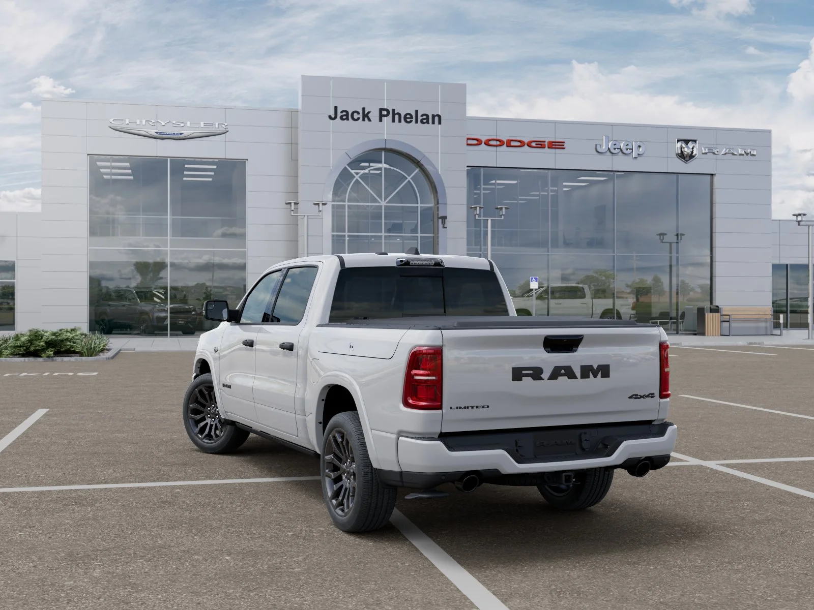 New 2026 Bright White Clearcoat RAM Limited image 3