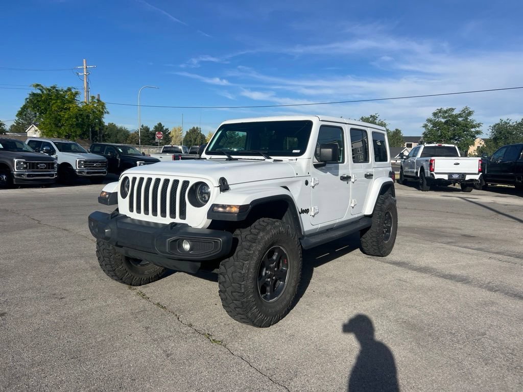 Used 2020 Bright White Clearcoat Jeep Unlimited Sahara image 13