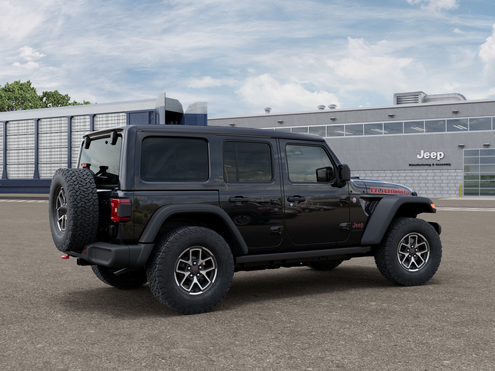 New 2026 Black Clear-Coat Exterior Paint Jeep Rubicon image 2