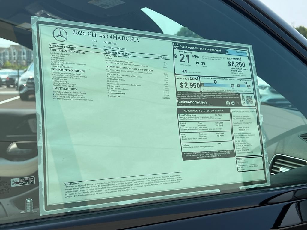 New 2026 Black Mercedes-Benz GLE 450 image 76