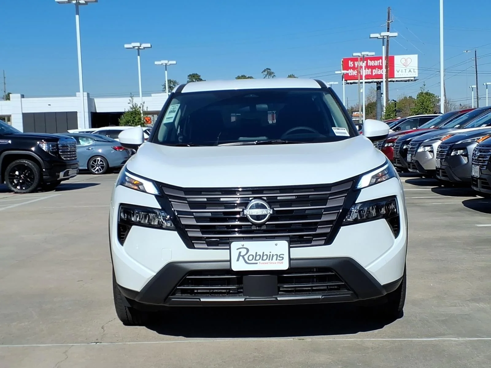2026 Nissan Rogue SV White at Robbins Nissan