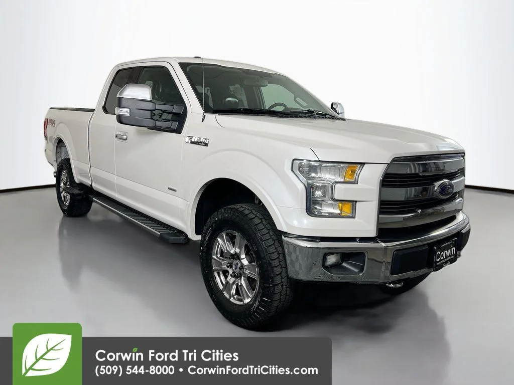 Used 2015 White Platinum Clearcoat Metallic Ford Lariat image 1