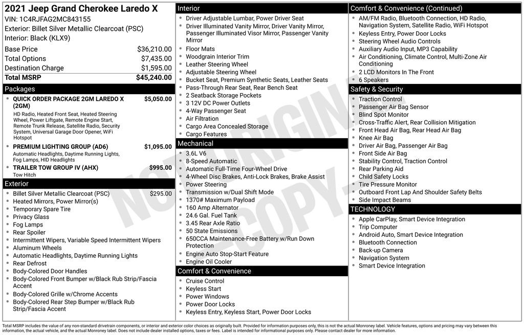 Used 2021 Silver Jeep Laredo X image 6