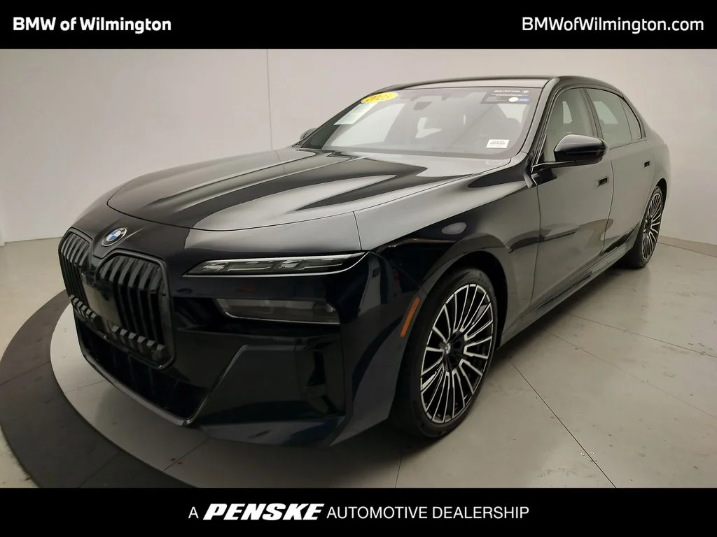 Certified Used 2025 Carbon Black Metallic BMW 760i xDrive image 1