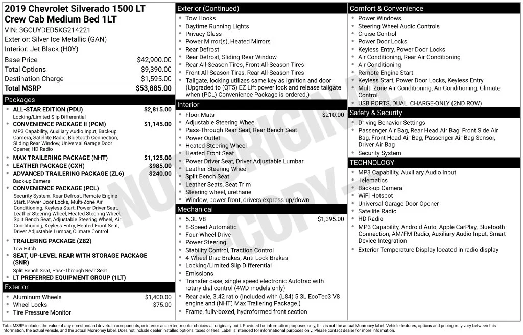 Certified Used 2019 Silver Chevrolet LT image 20