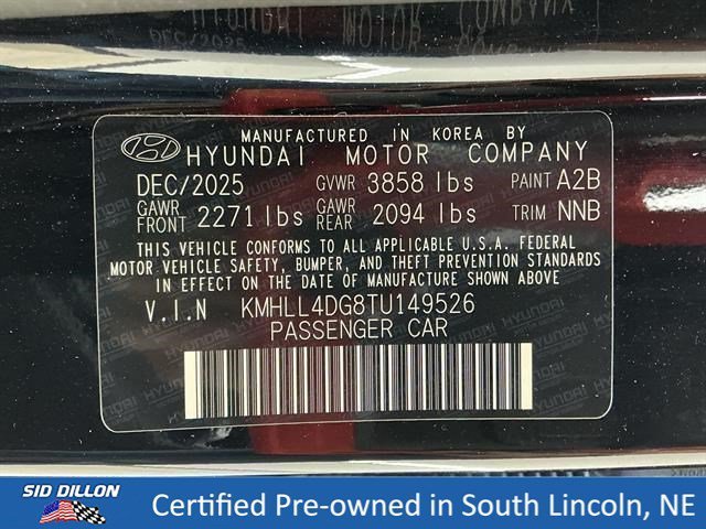 Used 2026 Abyss Black Hyundai SE image 14