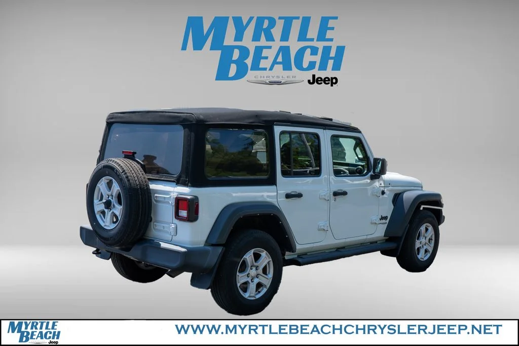 Used 2022 Bright White Clearcoat Jeep Unlimited Sport S image 6