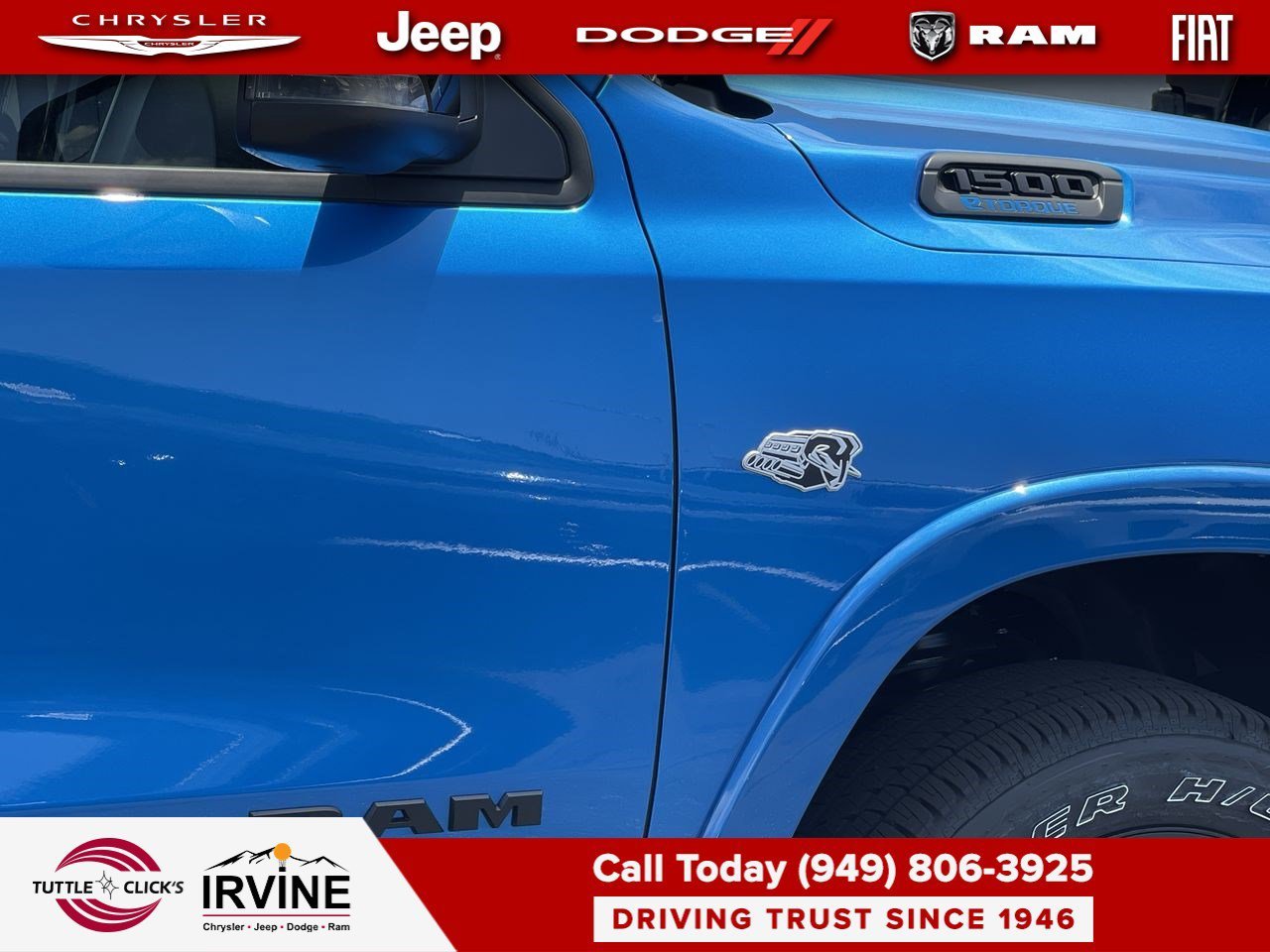 New 2026 Hydro Blue Pearlcoat RAM Big Horn image 8