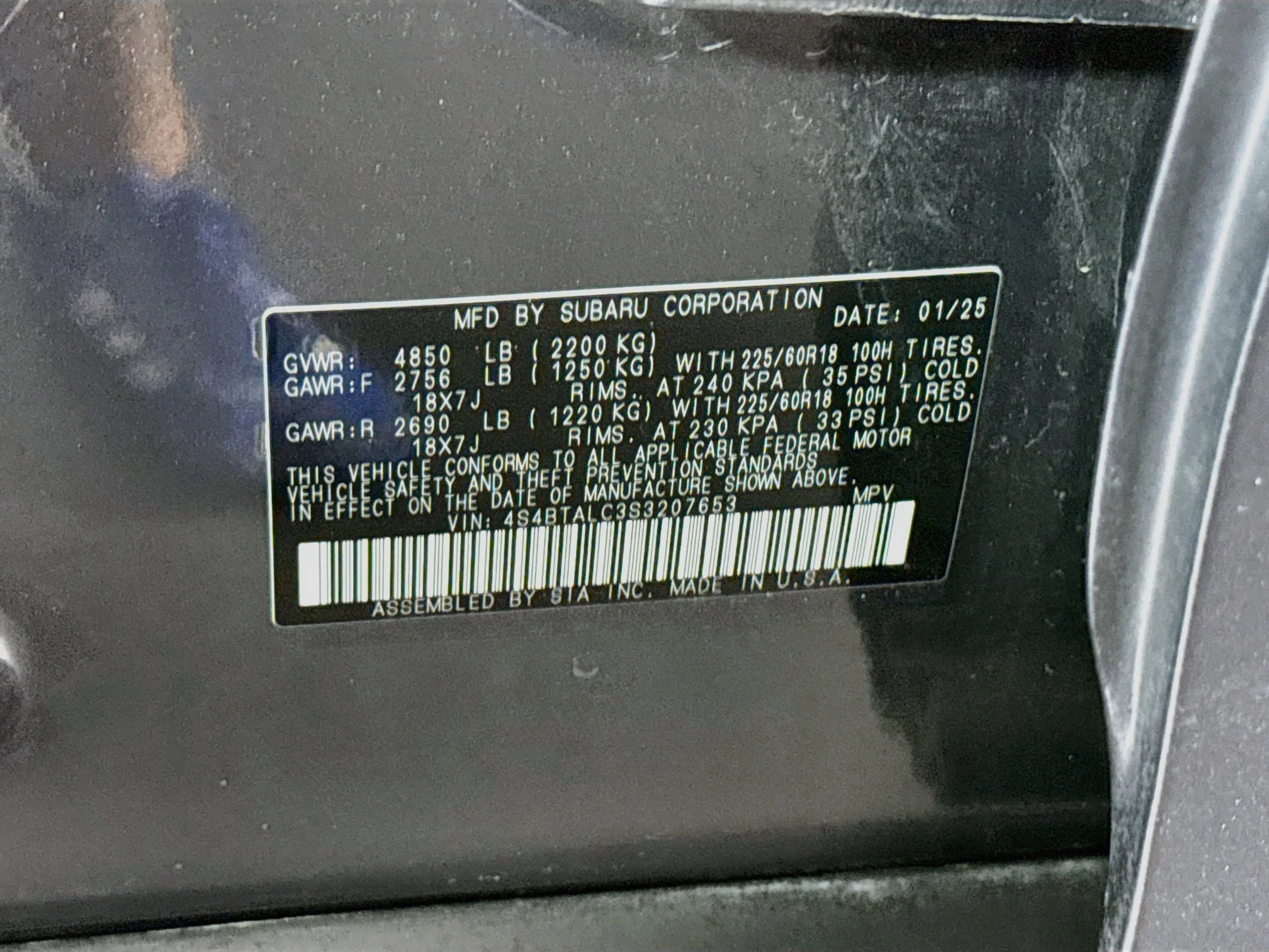 Used 2025 Magnetite Gray Metallic Subaru Onyx Edition image 36
