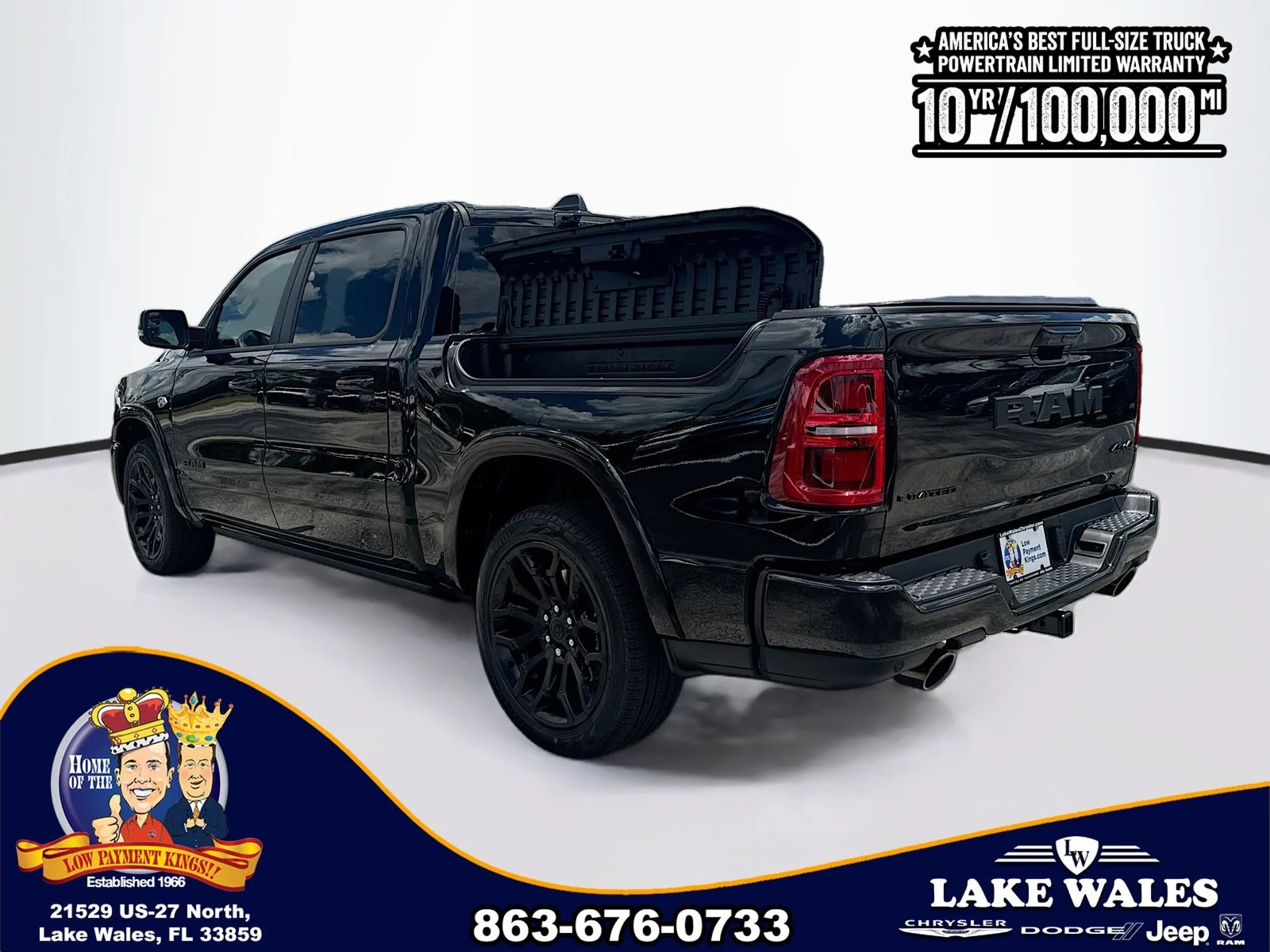 New 2026 Diamond Black Crystal Pearl-Coat Exterior Paint RAM Limited image 4