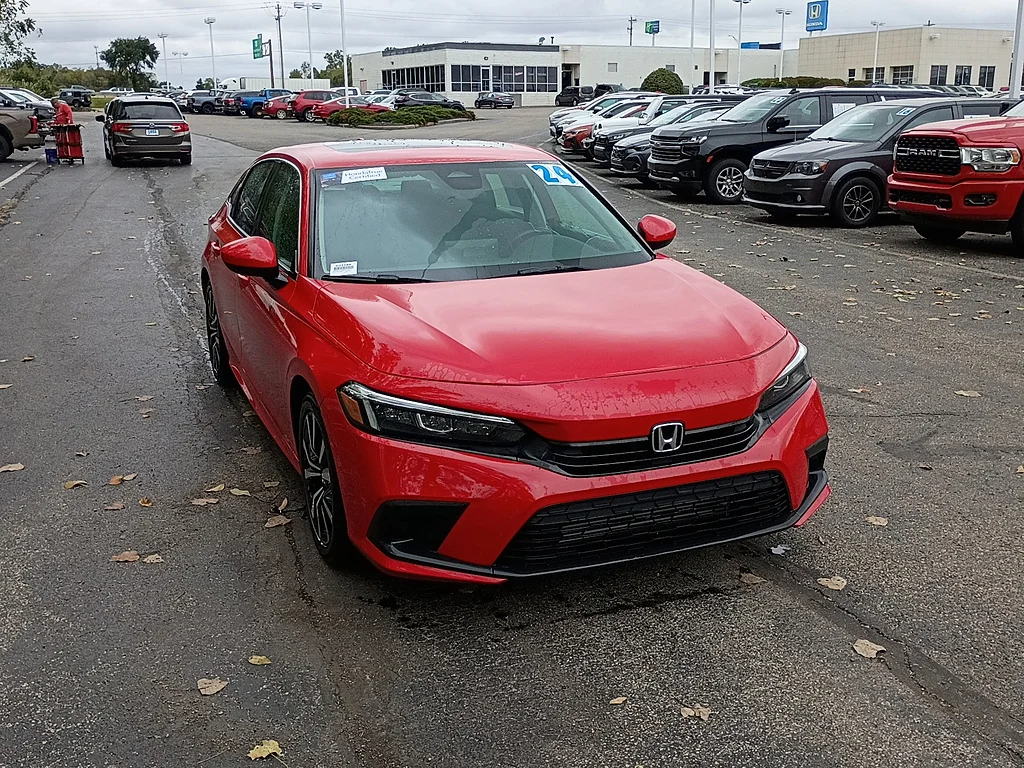 Certified Used 2024 Rallye Red Honda EX image 1