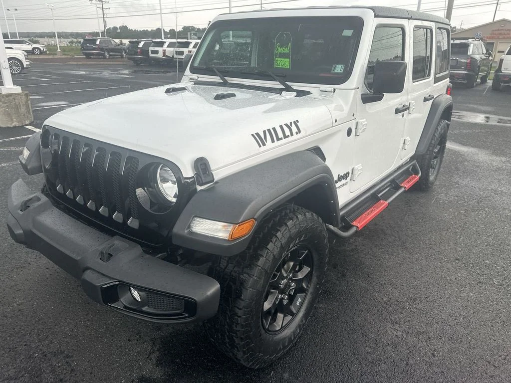 Used 2021 White Jeep Unlimited Willys image 4