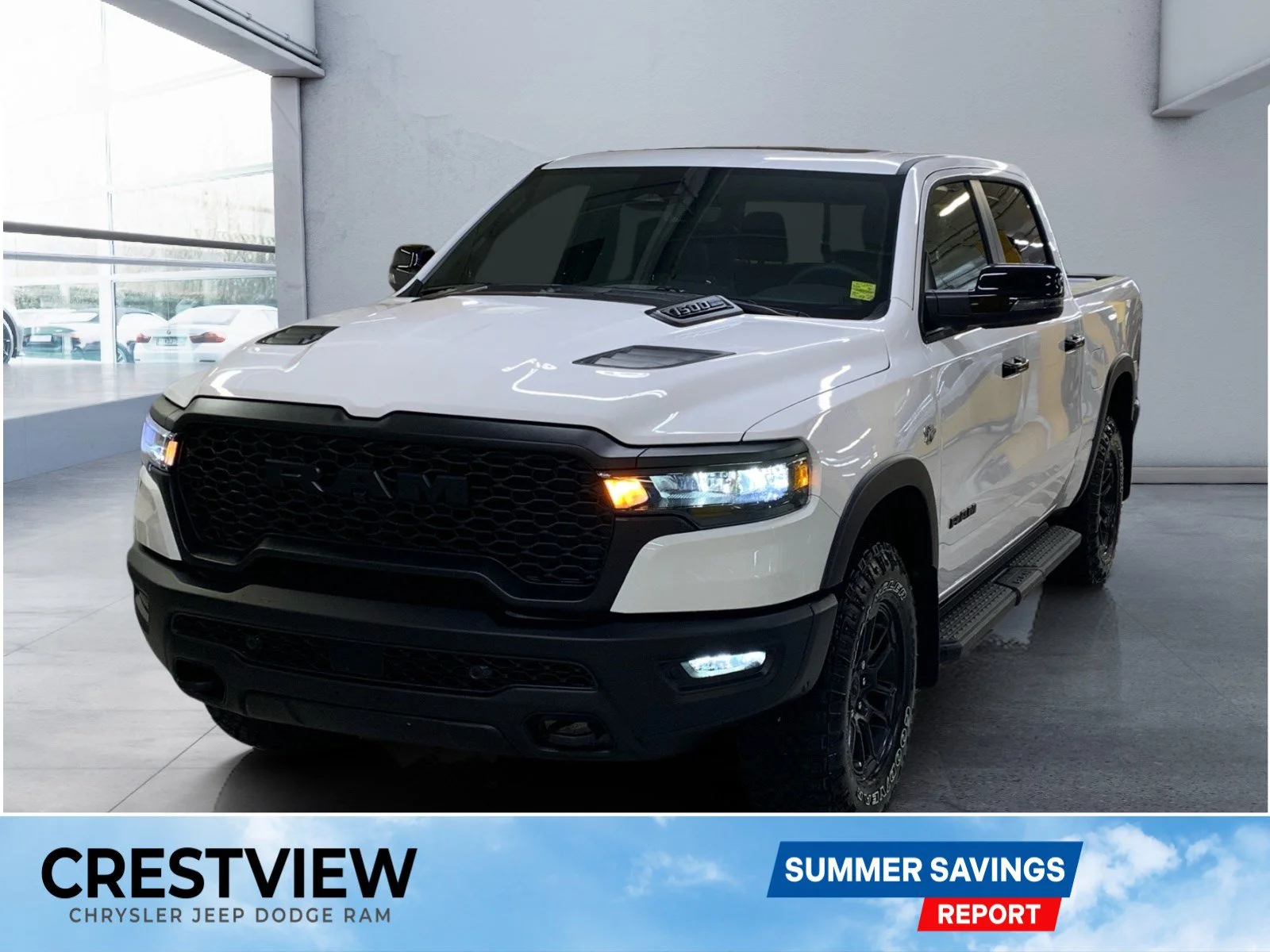 New 2026 Bright White Ram Rebel image 1