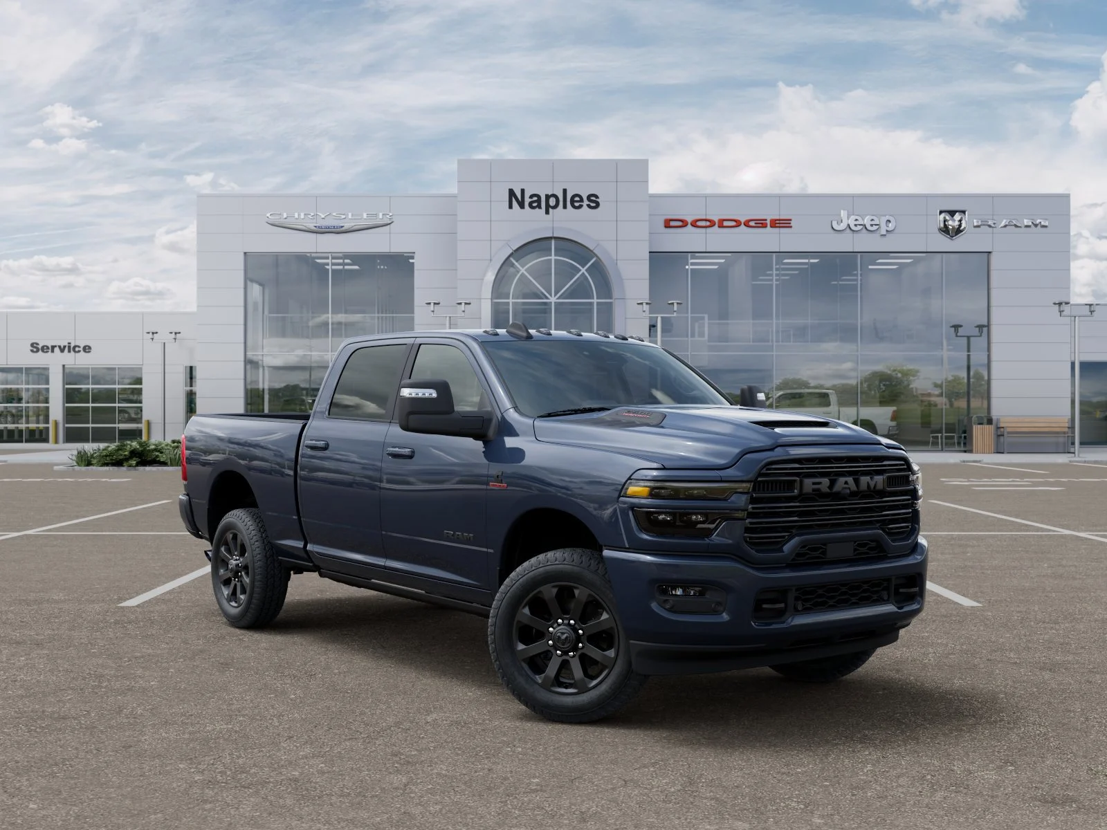 New 2026 Forged Blue Metallic Exterior Paint RAM Laramie image 5